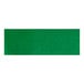 A green rectangular object with white text on a white background.