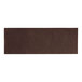 A rectangular brown paper napkin band with a white background.