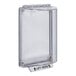 A clear rectangular frame with a clear plastic lid.