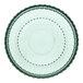 A Fortessa Archie verde glass cereal bowl with a green border.