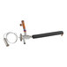 An Avantco Ice expansion valve assembly with a metal pipe and black handle.