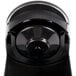 A stainless steel Hamilton Beach single serving pod coffee maker with a round lid.