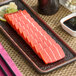 A plate with Plant Based Foods Vegan Tuna Sashimi on it.