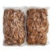 Two bags of brown Franklin Farms Seasoned Cubed Seitan.