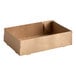 A brown cardboard U-type carrying tray on a white background.