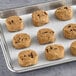 Sweet Loren's Gluten-Free Chocolate Chunk cookie dough baked into cookies on a tray.