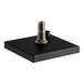 A black matte stainless steel surface-mount beer drip tray with a built-in rinser.