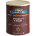 A white container of Ghirardelli Sweet Ground Chocolate & Cocoa Powder.