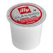 A white plastic container of illy Classico coffee K-Cup pods with a red and white label.