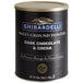 A black Ghirardelli container of Sweet Ground Dark Chocolate and Cocoa Powder with white text.