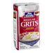 A white bag of Jim Dandy Regular Grits on a white background.