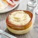 A close-up of a bowl of Jim Dandy regular grits.