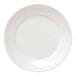 A Libbey round white porcelain pasta bowl with a white background.