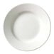A Libbey Porcelana white porcelain plate with a white rim.