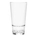 A Tossware Reserve clear plastic mixing glass with a white background.