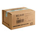 A brown box with black text and white tape containing 2 Meadowvale 16% Clean Label Hard Ice Cream Mixes with a bar code.