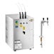 A silver Narvon undercounter water dispenser with 2 taps and buttons.