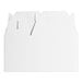A white barn box with a cut out handle.