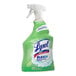 A Lysol bleach multi-purpose cleaner bottle with a green and white label.
