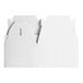 A white barn box with a cut out handle.
