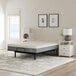 A Rize Home Cool Flex hybrid mattress on a bed in a white room.
