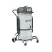 A Nilfisk steel industrial vacuum cleaner on wheels.