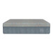 A Rize Home Cool Pro Twin XL memory foam mattress with a blue and grey pattern.