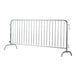 A Mod-Barrier metal crowd control barricade with bridge feet.