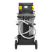 A grey Nilfisk wet/dry vacuum with hoses.