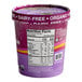 A purple container of Sambazon Organic Acai Sorbet with white text and a purple label.