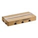 A white cardboard box with three holes containing Painterland Sisters Blueberry Lemon Organic Skyr Yogurt cups.