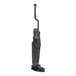 A black Nilfisk Dryft walk-behind floor scrubber with a red handle.