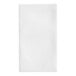 A white rectangular paper napkin with black border lines.