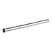 A stainless steel stuffing tube for a meat grinder.