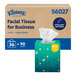 A box of Kleenex Naturals 2-ply facial tissues in a cube shape, shown with a larger case containing 36 boxes.