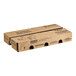 A brown cardboard box of Silk Dairy-Free Blueberry Soymilk Yogurt Alternatives with holes.