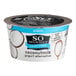 A close up of a container of So Delicious Dairy-Free Plain Coconut Milk Yogurt Alternative.