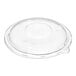 A Dart clear plastic dome lid on a white background.