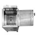 A stainless steel Belshaw electric donut fryer with the lid open.