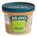 A container of Bravo Salted Caramel Gelato with a white lid.