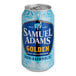 A Samuel Adams Golden non-alcoholic lager can with a blue and white label.