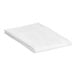 A folded white 1888 Mills Oasis pillowcase on a white background.