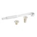 An Avantco drain assembly kit with a white plastic cylinder and a white cap.