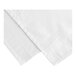 A white bed skirt with a folded edge.