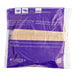 A purple and white plastic bag of Le Chic Patissier Plant-Based Vegan Pre-Cut Whole Wheat Banana Bread Cake slices.