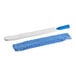 A white Lavex duster with a blue microfiber sleeve on a blue handle.