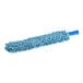 A Lavex blue microfiber duster with a blue handle.