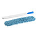 A white rectangular Lavex duster wand with a blue chenille sleeve.