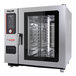 A Vulcan Chef'sCombi liquid propane combi oven with a glass door.