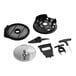 A dicing and cleaning kit with various plastic and metal components for the AvaMix Revolution Max Series.